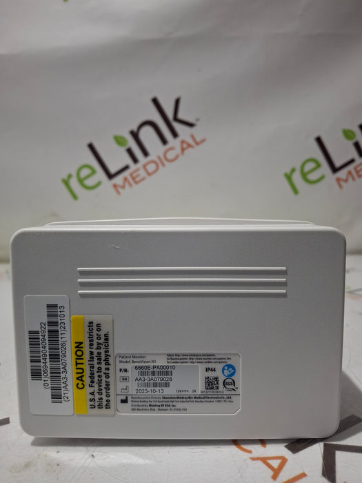 Mindray Benevision N1 Nellcor Transport Monitor