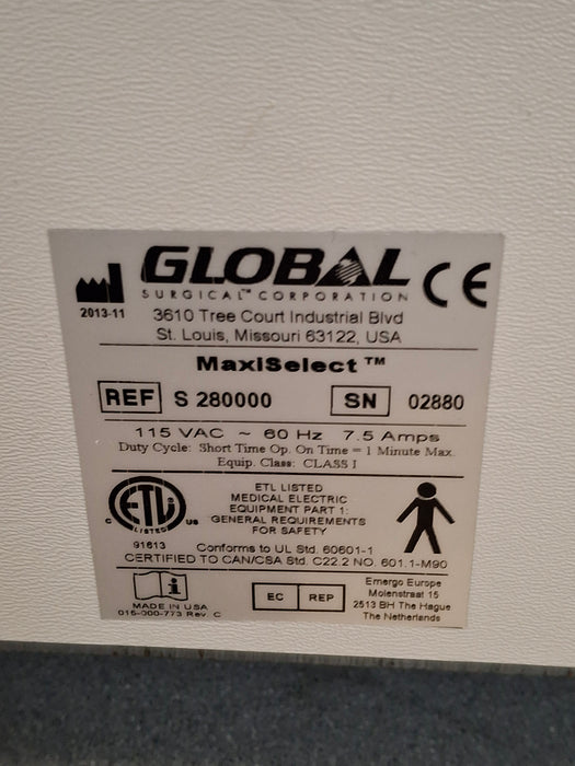 Global Surgical Corporation MaxiSelect Exam Chair