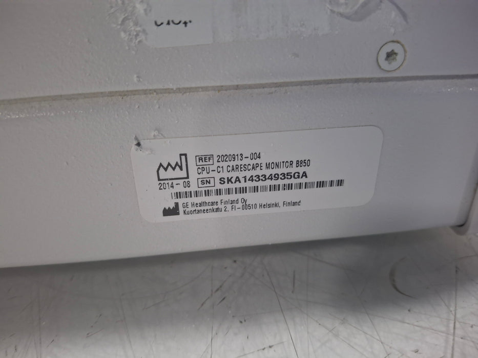 GE Healthcare Carescape B850 CPU Unit
