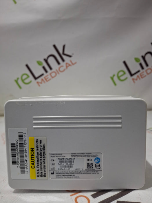 Mindray Benevision N1 Nellcor Transport Monitor