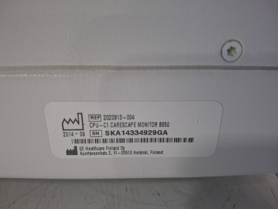 GE Healthcare Carescape B850 CPU Unit