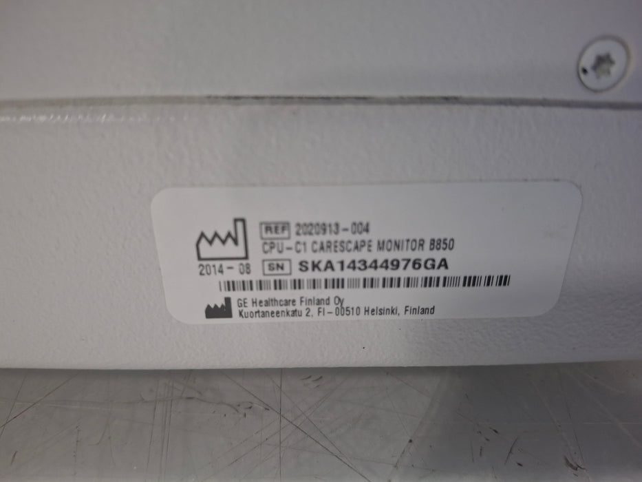 GE Healthcare Carescape B850 CPU Unit