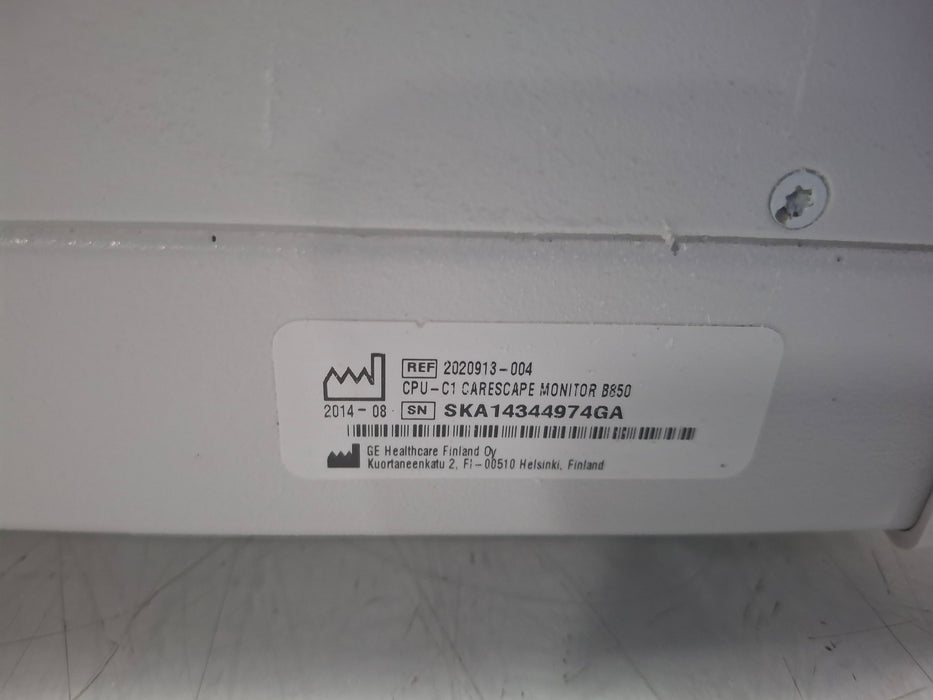 GE Healthcare Carescape B850 CPU Unit