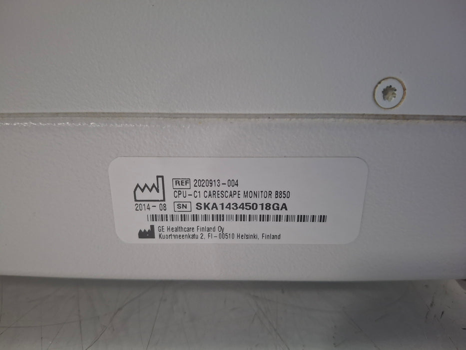 GE Healthcare Carescape B850 CPU Unit