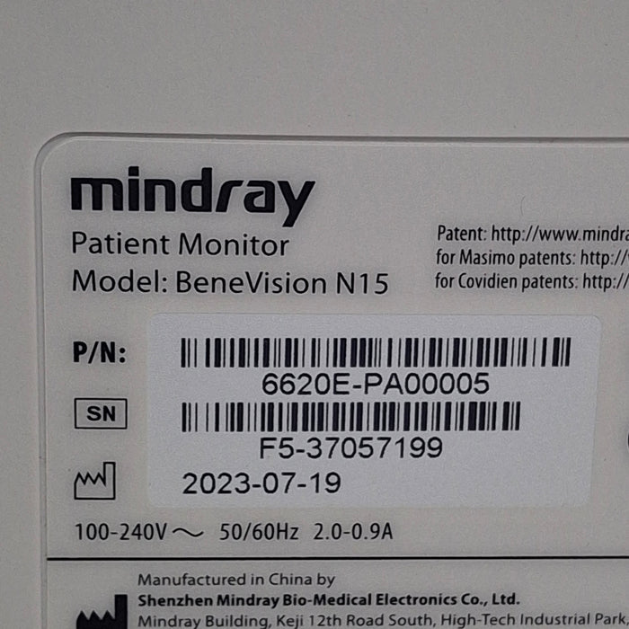Mindray Benevision N15 Patient Monitor