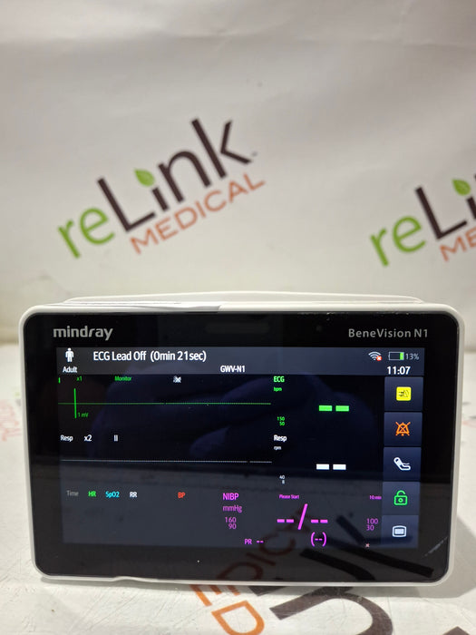 Mindray Benevision N1 Nellcor Transport Monitor
