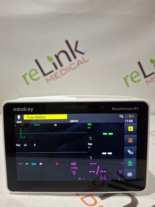 Mindray Benevision N1 Nellcor Transport Monitor