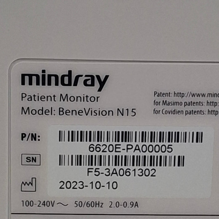 Mindray Benevision N15 Patient Monitor
