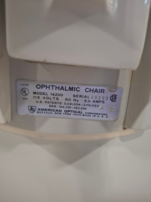 American Optical Model 14200 Ophthalmic Chair
