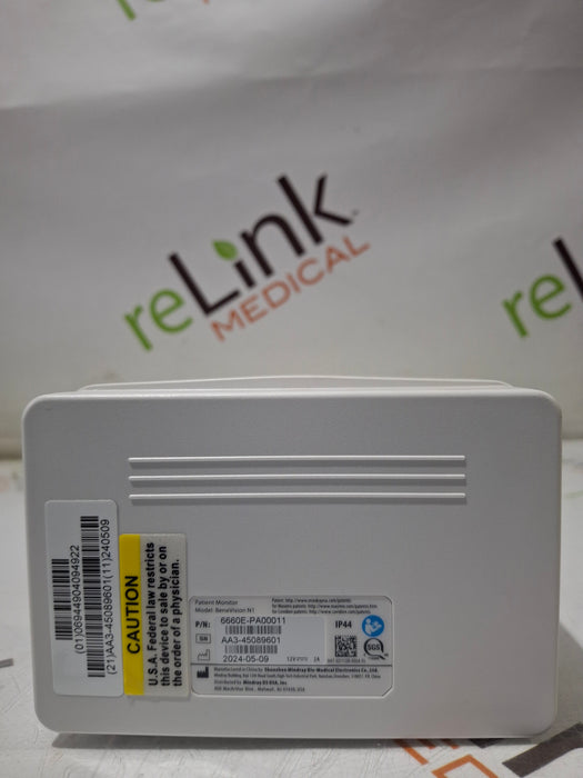 Mindray Benevision N1 Nellcor Transport Monitor