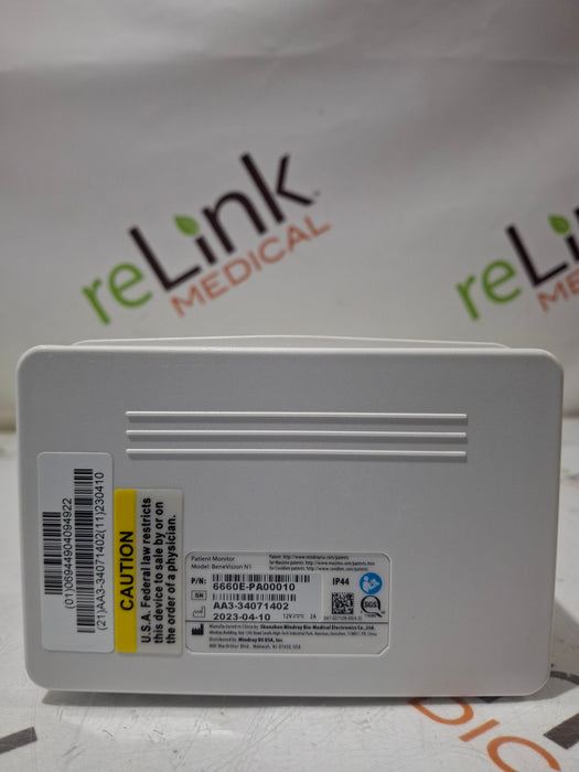 Mindray Benevision N1 Nellcor Transport Monitor