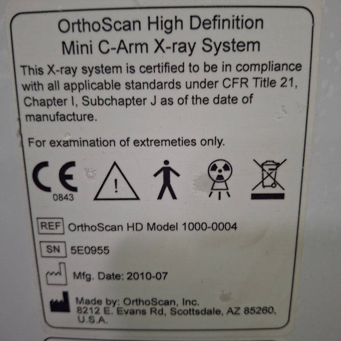 Orthoscan HD 1000-0004 Mini C-Arm