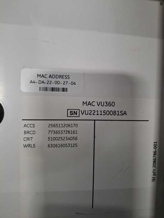 GE Healthcare MAC VU360 Resting ECG