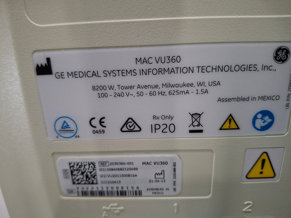 GE Healthcare MAC VU360 Resting ECG
