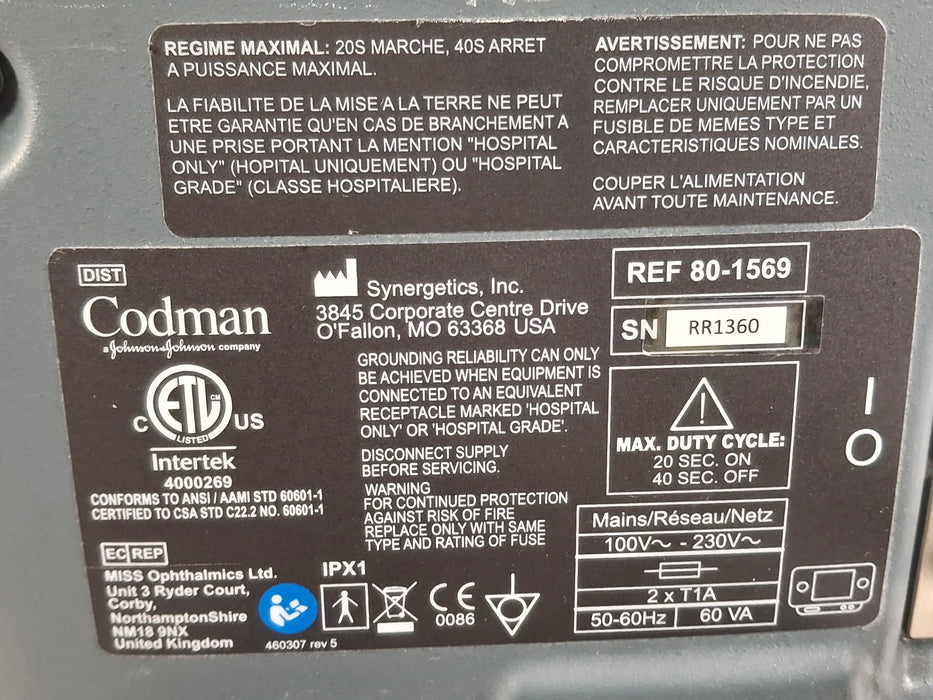 Codman Malis 1000 Irrigation Module