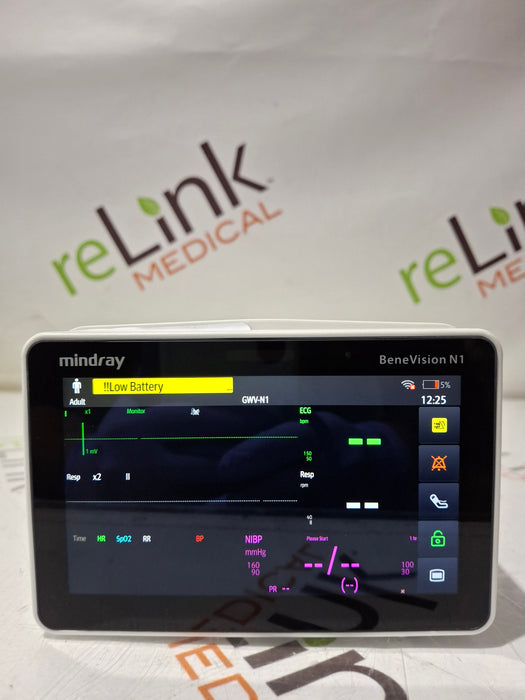 Mindray Mindray Benevision N1 Nellcor Transport Monitor Patient Monitors reLink Online