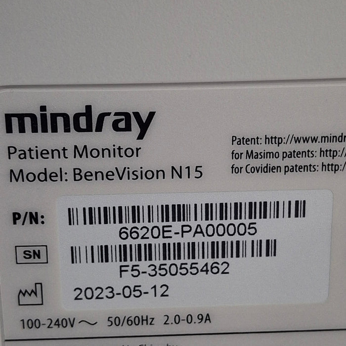 Mindray Benevision N15 Patient Monitor