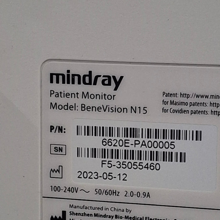 Mindray Benevision N15 Patient Monitor