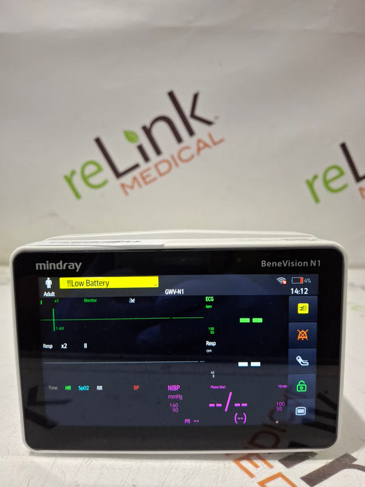 Mindray Mindray Benevision N1 Nellcor Transport Monitor Patient Monitors reLink Online