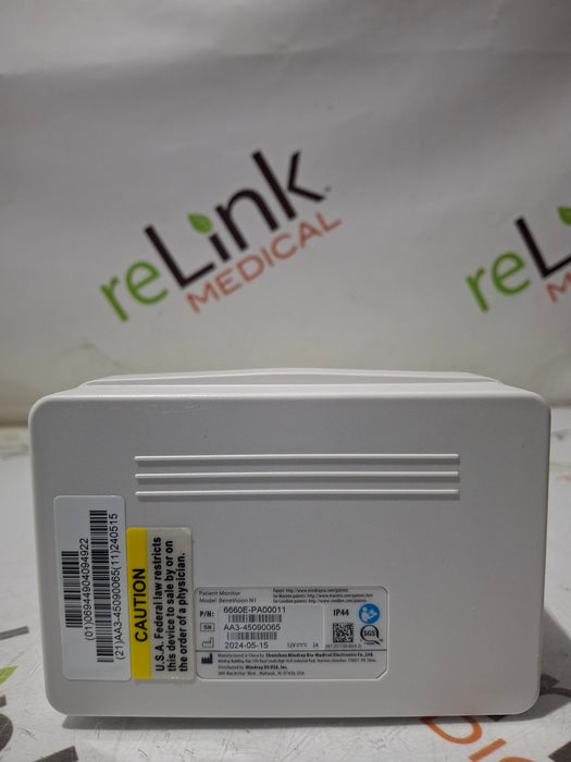Mindray Mindray Benevision N1 Nellcor Transport Monitor Patient Monitors reLink Online