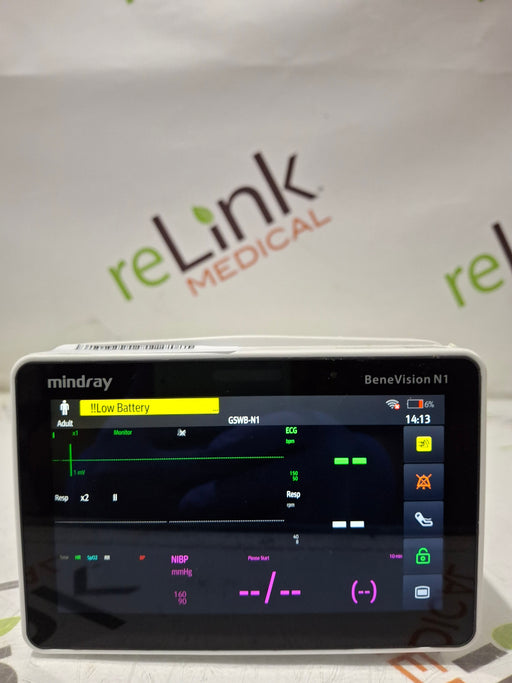 Mindray Mindray Benevision N1 Nellcor Transport Monitor Patient Monitors reLink Online