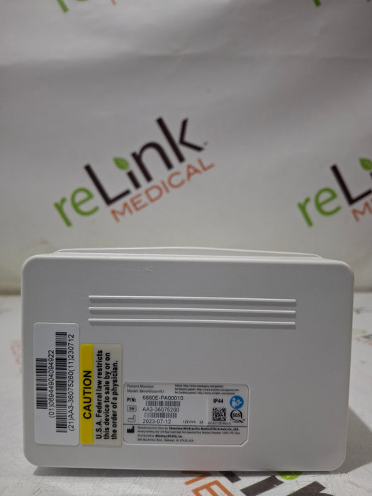 Mindray Benevision N1 Nellcor Transport Monitor