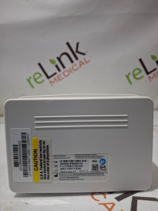Mindray Benevision N1 Nellcor Transport Monitor