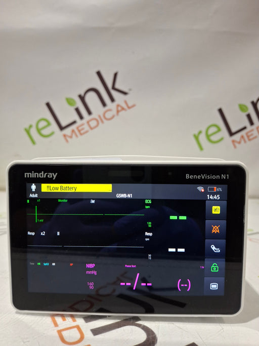 Mindray Mindray Benevision N1 Nellcor Transport Monitor Patient Monitors reLink Online