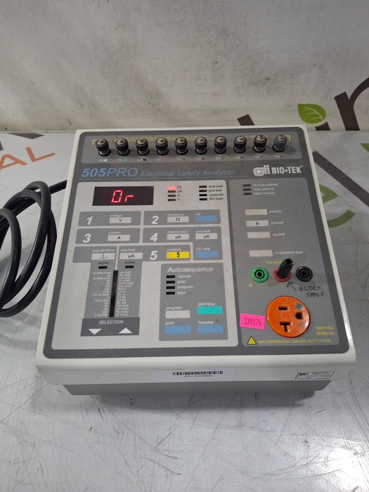 Bio-Tek Instruments 505 Pro Electrical Safety Analyzer