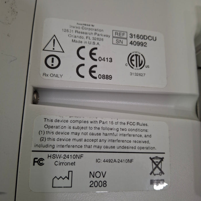 Invivo MDE Precess MRI Patient Monitor