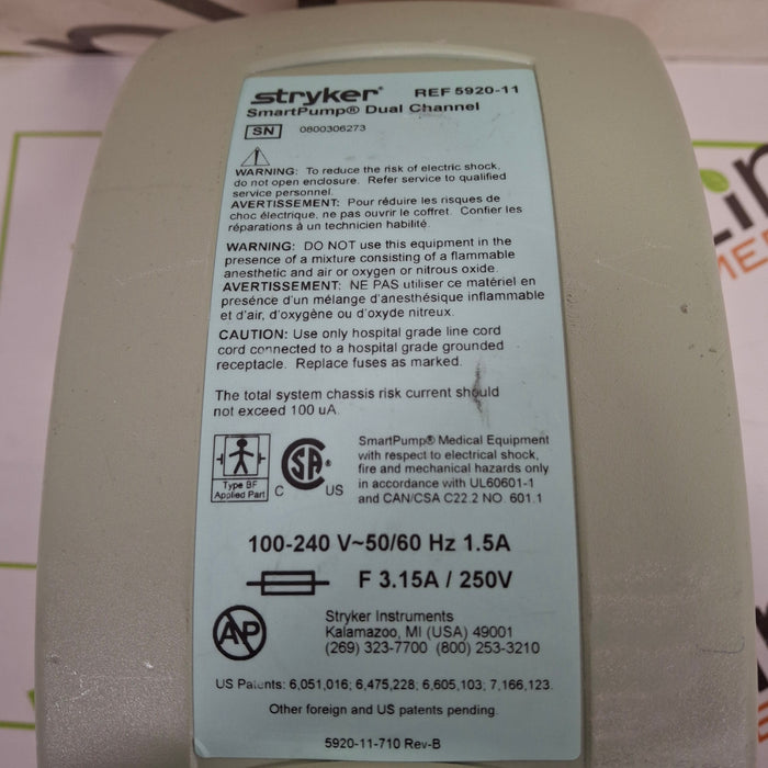 Stryker SmartPump Dual Channel Tourniquet