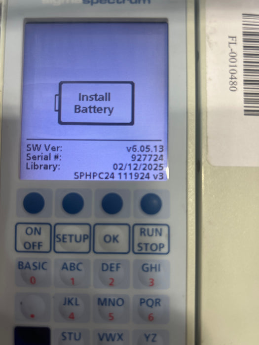 Baxter Sigma Spectrum with A/B/G/N Battery Infusion Pump