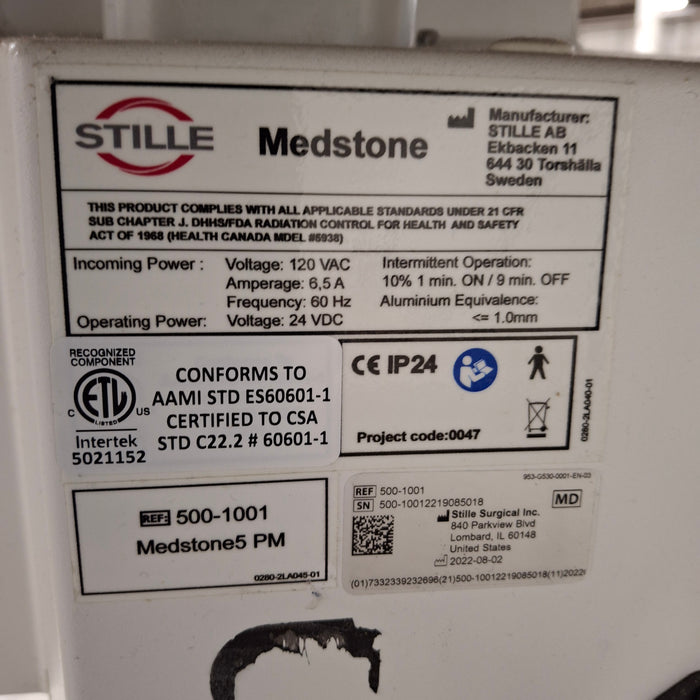 Stille Surgical Inc. MEDSTONE5 PM C-Arm Table