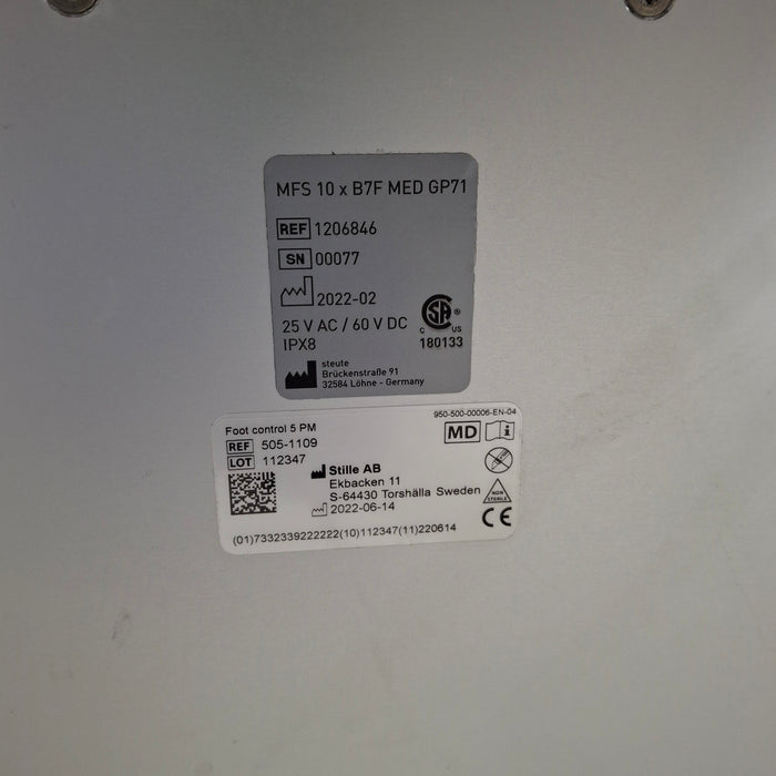 Stille Surgical Inc. MEDSTONE5 PM C-Arm Table