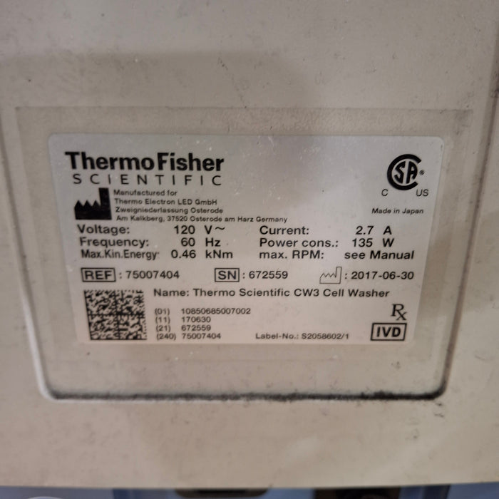 Thermo Scientific Sorvall CW3 Cell Washing Centrifuge