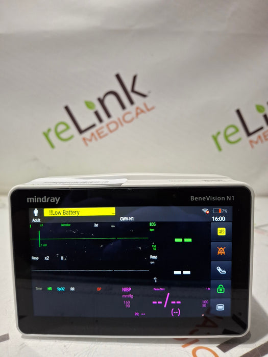 Mindray Benevision N1 Nellcor Transport Monitor
