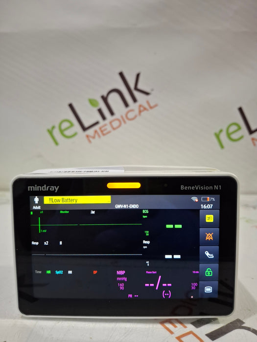 Mindray Benevision N1 Nellcor Transport Monitor