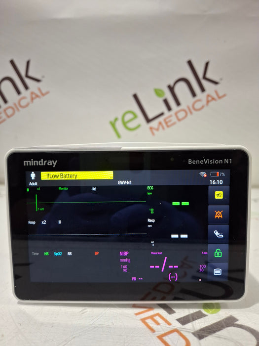 Mindray Benevision N1 Nellcor Transport Monitor