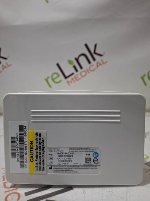 Mindray Benevision N1 Nellcor Transport Monitor