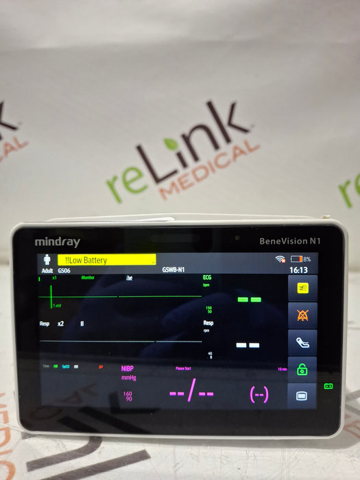 Mindray Benevision N1 Nellcor Transport Monitor