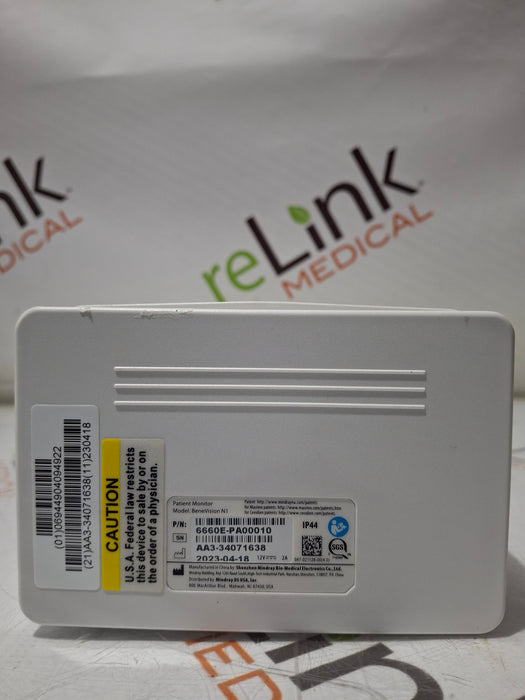 Mindray Benevision N1 Nellcor Transport Monitor