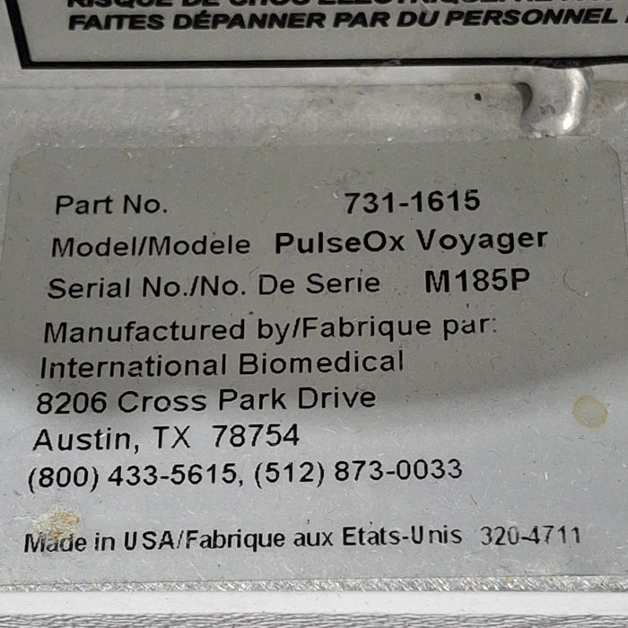 Airborne PulseOx Voyager Transport Incubator