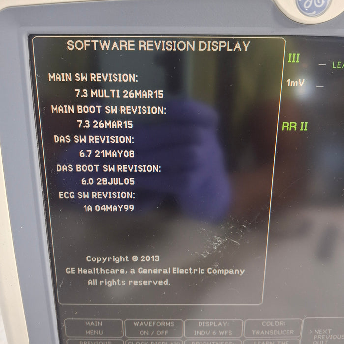 GE Healthcare Dash 5000 - Masimo SpO2 Patient Monitor