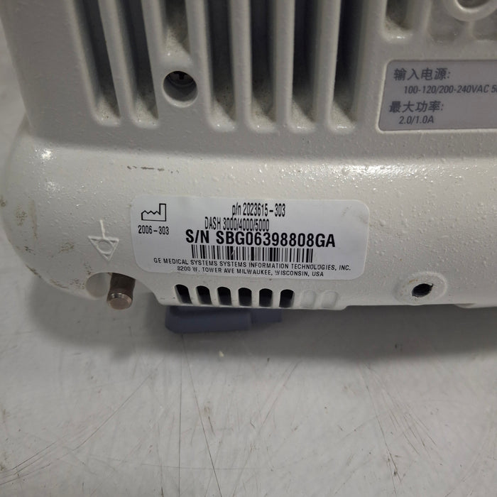 GE Healthcare Dash 5000 - Masimo SpO2 Patient Monitor