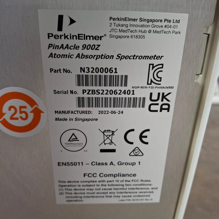 Perkin Elmer PinAAcle 900z Atomic Absorption Spectrometer