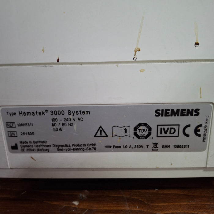 Siemens Hematek 3000 Slide Stainer
