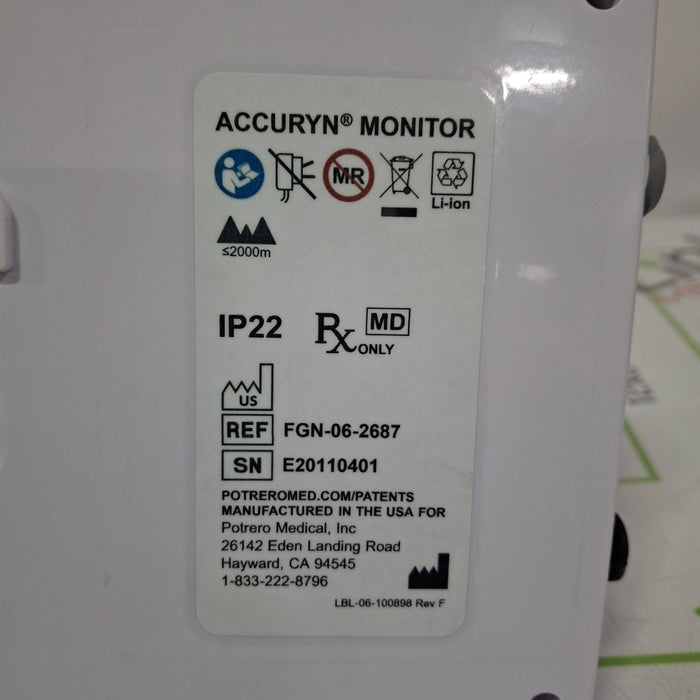 Potrero Medical Accuryn Monitoring System