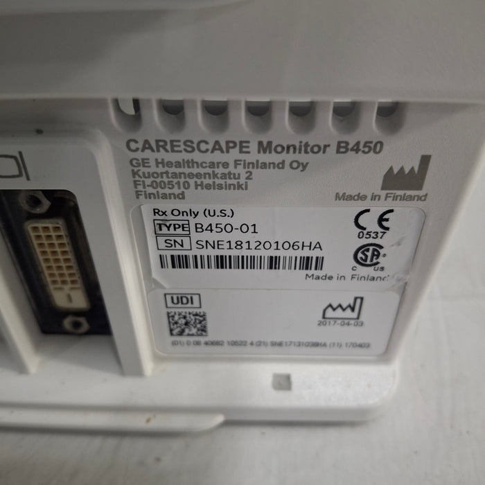 GE Healthcare GE Healthcare Carescape B450 Critical Care Patient Monitor Patient Monitors reLink Online