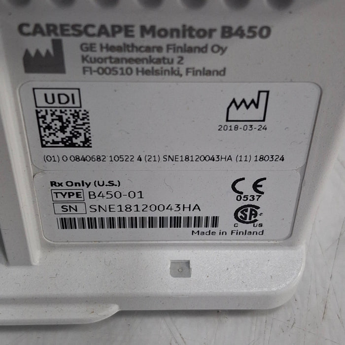 GE Healthcare GE Healthcare Carescape B450 Critical Care Patient Monitor Patient Monitors reLink Online