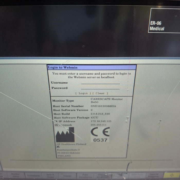 GE Healthcare GE Healthcare Carescape B450 Critical Care Patient Monitor Patient Monitors reLink Online